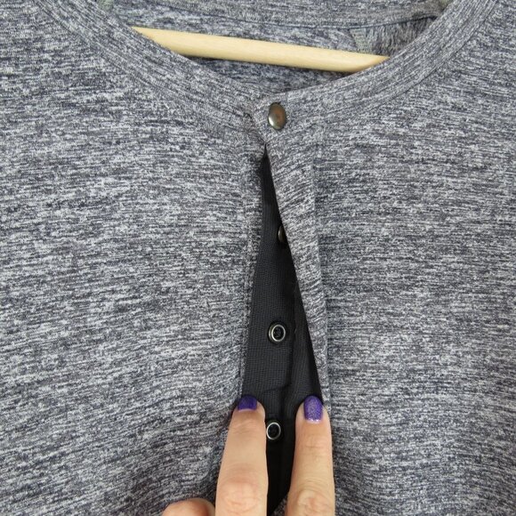 LULULEMON Men's Surge Long Sleeve Henley Shirt Reflective - Picture 3 of 8